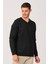 V0036 Erkek V-Neck Kazak-Antrasit 5