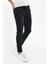 Erkek Pantolon Skinny Fit Likralı Koyu Siyah Tırnaklı 1