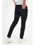 Erkek Pantolon Skinny Fit Likralı Koyu Siyah Tırnaklı 3
