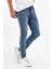 Erkek Pantolon Skinny Fit Likralı Düz Açık Mavinwtm 3