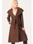 Z6679 Kadın Palto-Kahve 1