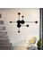 Modern LED Dekoratif Duvar Aplik 3000K Siyah 91*73CM 1