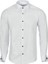 Beyaz Damatlık Ata Yaka Taş Düğme Slim Fit Gömlek 1