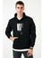 Slim Fit Baskılı Kanguru Cepli Kapüşonlu Sweat Erkek Sweat 5896590 2