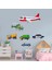 Büyük Boy Uçak ve Araçlar Çocuk Odası Duvar Sticker 2
