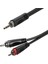 RX-K12910 10 Metre 3.5 mm Stereo - Çift Rca Gitar Ses Kablo 1