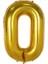 0 Rakam Folyo Balon Altın Renk 100 cm 1