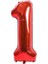 Kırmızı 1 Rakam Folyo Balon 100 cm 1