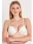 8026 Kadın Ekru Önden Klipsli Sırtı Şeritli Çıkarılabilir Destekli Sütyen 2