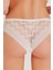 548 Kadın Ekru Zigzag Dantelli Normal Külot 2