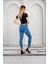 Mavi Kadın Skinny Yüksek Bel Bilek Boy Dar Paça Likralı Pantolon 5