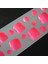 Pembe Ayak Takma Tırnak Lüks Parlak Doğal Pedikür Nail Art Toe Nails Pedicure Yapıştırıcılı Set 1