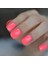 Neon Pembe Takma Tırnak Lüks Parlak Doğal Kısa Boy Nail Art False Nails Set 1