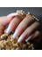 Natürel Pembe Beyaz Ombre French Takma Tırnak Lüks Doğal Extra Uzun Kare Ballerina Nail Art Set 1