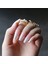 Natürel Pembe Beyaz Ombre French Takma Tırnak Lüks Doğal Extra Uzun Kare Ballerina Nail Art Set 2