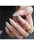 Pembe Beyaz Ombre French Takma Tırnak Lüks Parlak Extra Uzun Sivri Uçlu Stiletto Nail Art Set 2