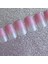 Pembe Simli French Takma Tırnak Lüks Parlak Desenli Extra Uzun Kare Ballerina Nail Art Set 2