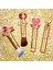 Altın Renkli Profesyonel Kabuki Makyaj Fırçası Kontür Bronzer AydınlatıcıKapaklı Contour Brush 2