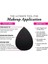 Siyah Makyaj Süngeri 100% Non Latex Blender Kontür Fondöten Kapatıcı Ultra Soft Beauty Sponge 4