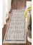 Kilim Desenli Krem Halı Makinede Yıkanabilir 3