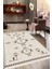 Siyah Geometrik Şekilli Kilim Desenli Halı Makinede Yıkanabilir 2