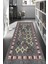 Gri Kilim Desenli Halı Makinede Yıkanabilir 1