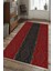 Kilim Desenli Kırmızı-Siyah Halı Makinede Yıkanabilir 1