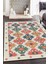 Geleneksel Kilim Desenli Krem Halı Makinede Yıkanabilir 1