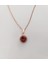 Sultanit (Zultanit) Rose Gold Renk Bukalemun Zirkon Doğal Taşlı Kolye 3