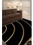 Siyah Gold Detaylı Halı Makinede Yıkanabilir 1