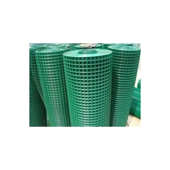 Yamanlar Pvc Kaplı Puntalı Yeşil Tel 12X12 Gözaralıklı 120M Eninde-Kafes Teli-Kümes TELI-120X5METRE