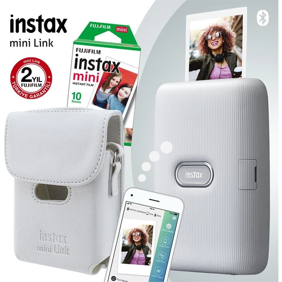 Fujifilm Instax Mini Link Beyaz Akıllı Yazıcı ve Çantalı Set 3