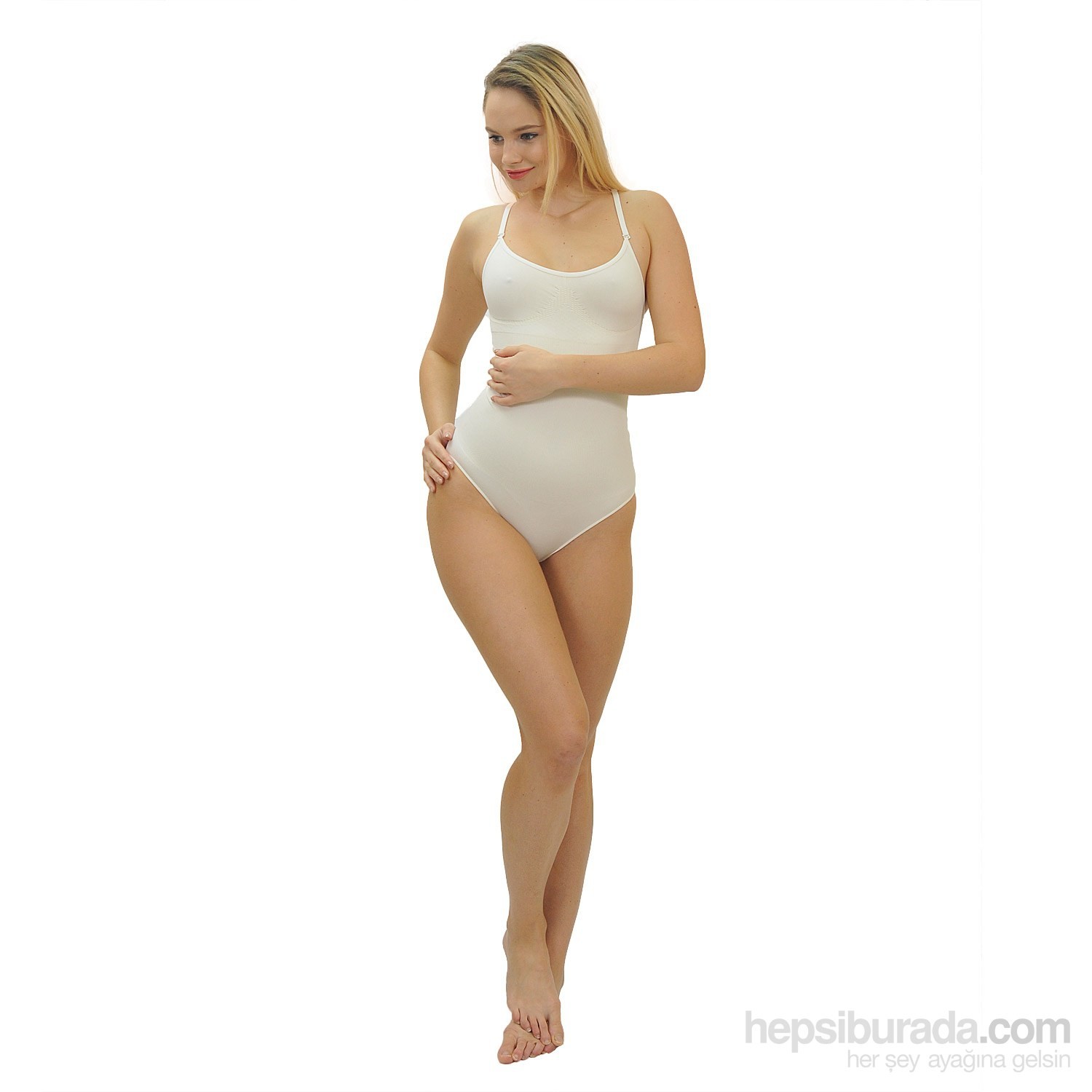 Emzik Form Bambu Çıtçıtlı Body Korse görsel 2