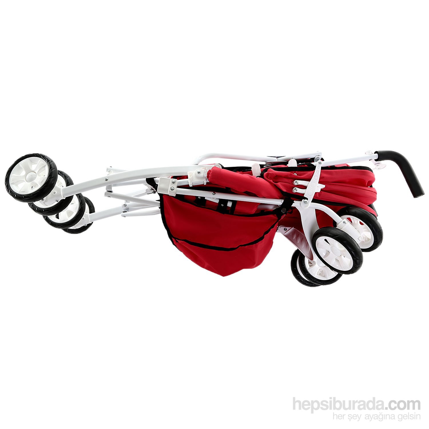 Dukaddo Beyaz Belladonna Bebek Arabası / Kırmızı Fiyatı