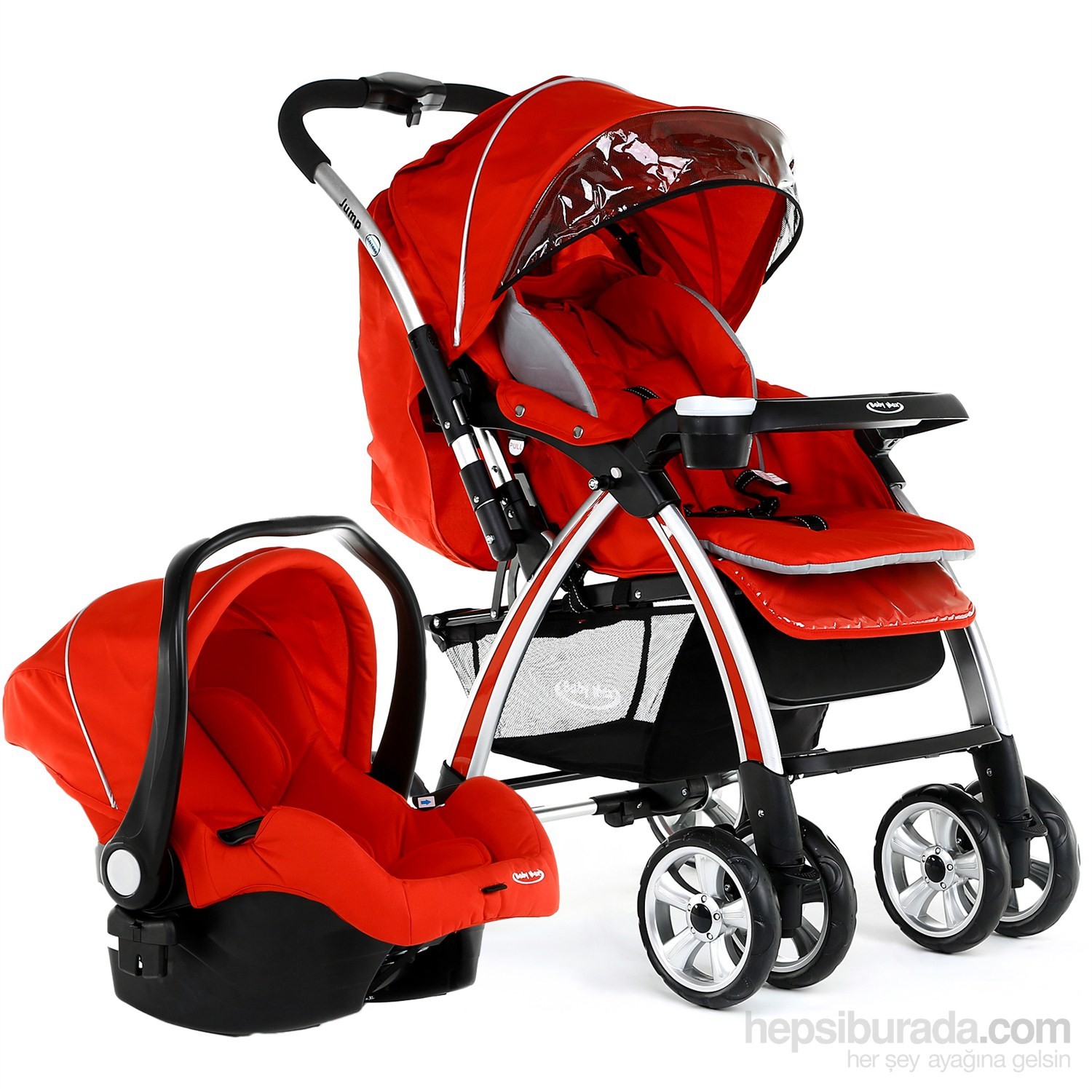 Baby Max Jump Seyahat Sistem Bebek Arabası / Kırmızı Fiyatı