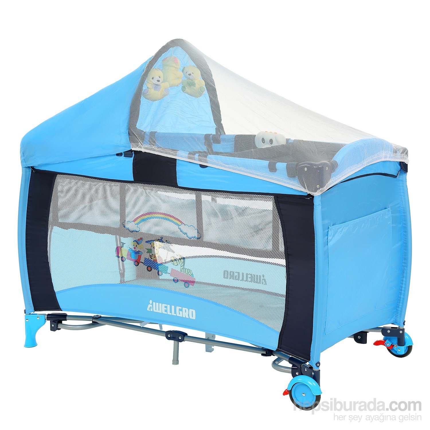 Wellgro Full Comfort Park Yatak (60x120 cm) / Mavi Fiyatı