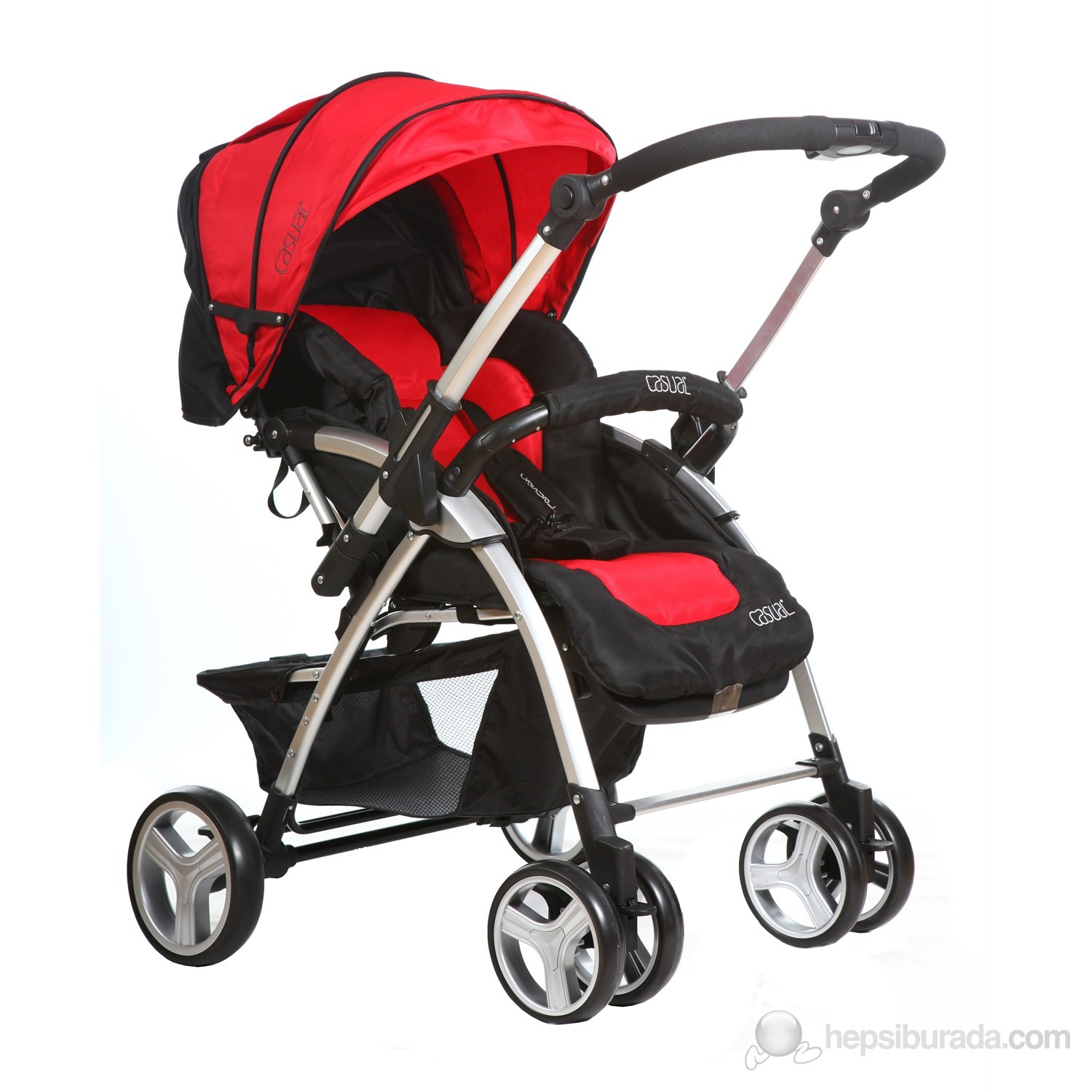Casual Q7 Çift Yönlü Bebek Arabası / Kırmızı Fiyatı