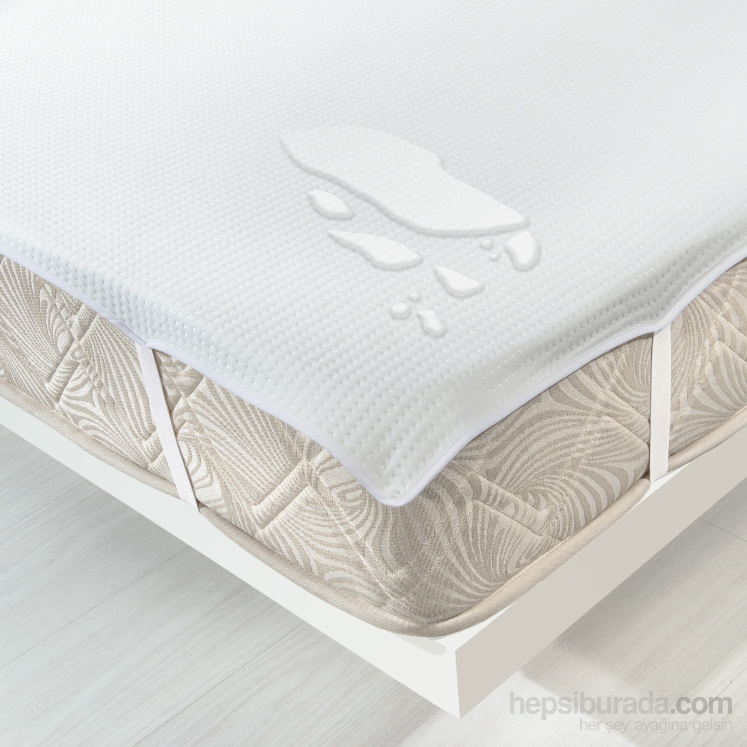 Tevalli Sıvı Geçirmez Alez LuxTek KişilikYatak Koruyucu