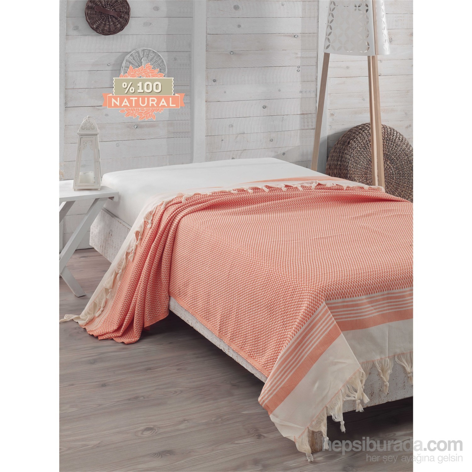 Eponj Home Natural Yatak Örtüsü Hasır Turuncu Battal Boy Eponj Home Natural Yatak Örtüsü Hasır Turuncu Battal Boy