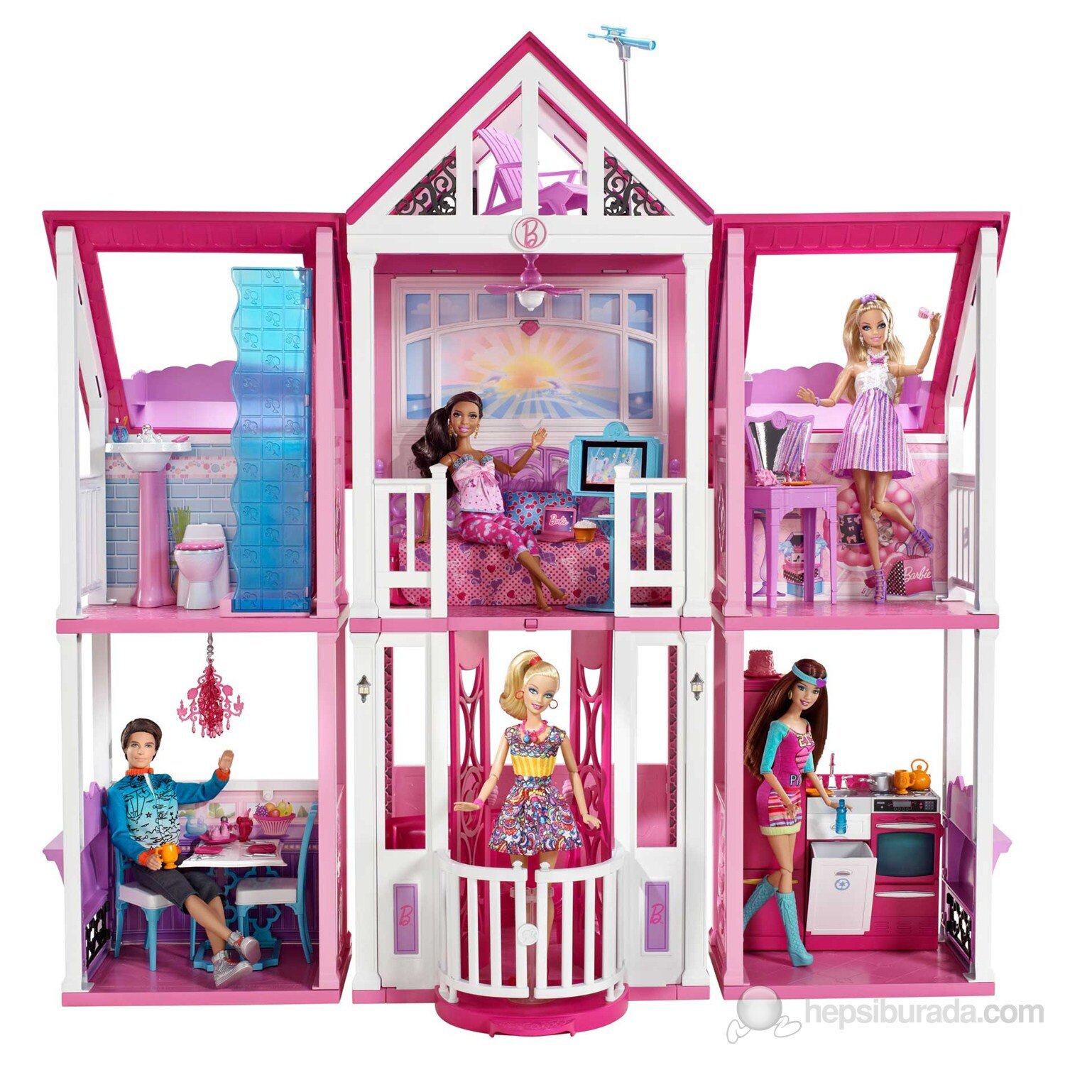 Лучший дом барби. Дом Барби Дрим Хаус. Кукольный дом Barbie Dream House Барби "дом мечты". Домик для кукол Барби Дрим Хаус. Игровой набор дом мечты Барби Malibu (Barbie Dreamhouse.