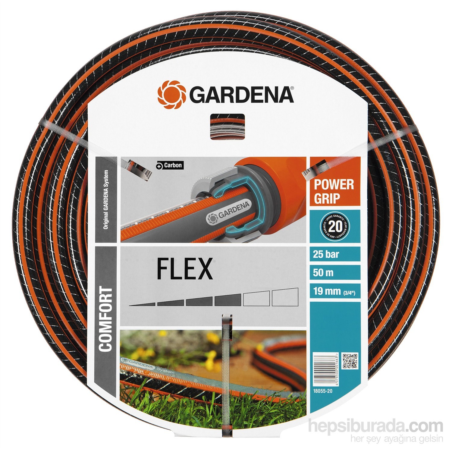 Gardena Flex Hortum 9X9 (3/4") 50 M W/O Fiyatı Taksit Seçenekleri