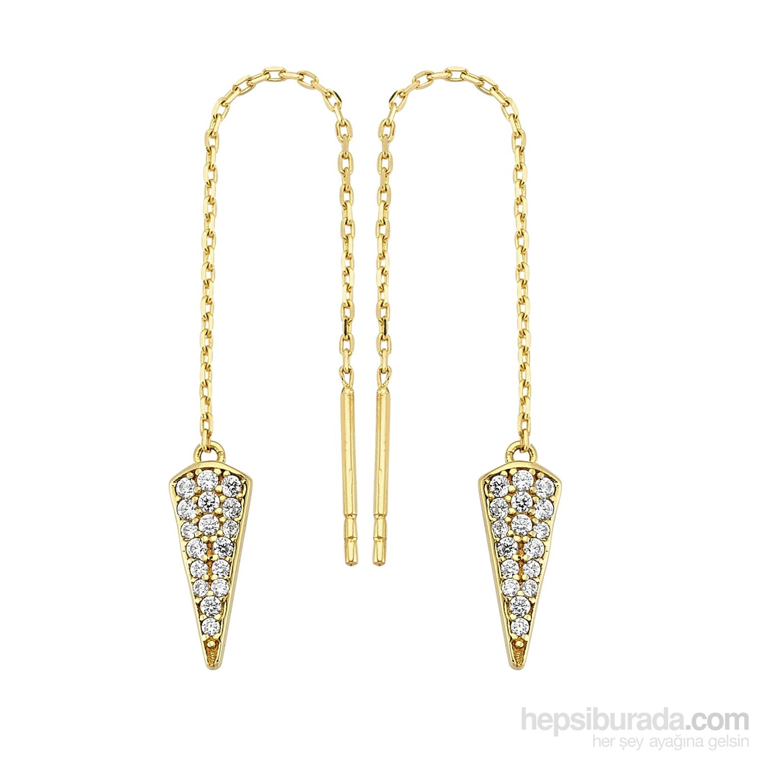 Koçak Gold 14 Ayar Sarı Altın Zincirlik Damla Küpe Fiyatı