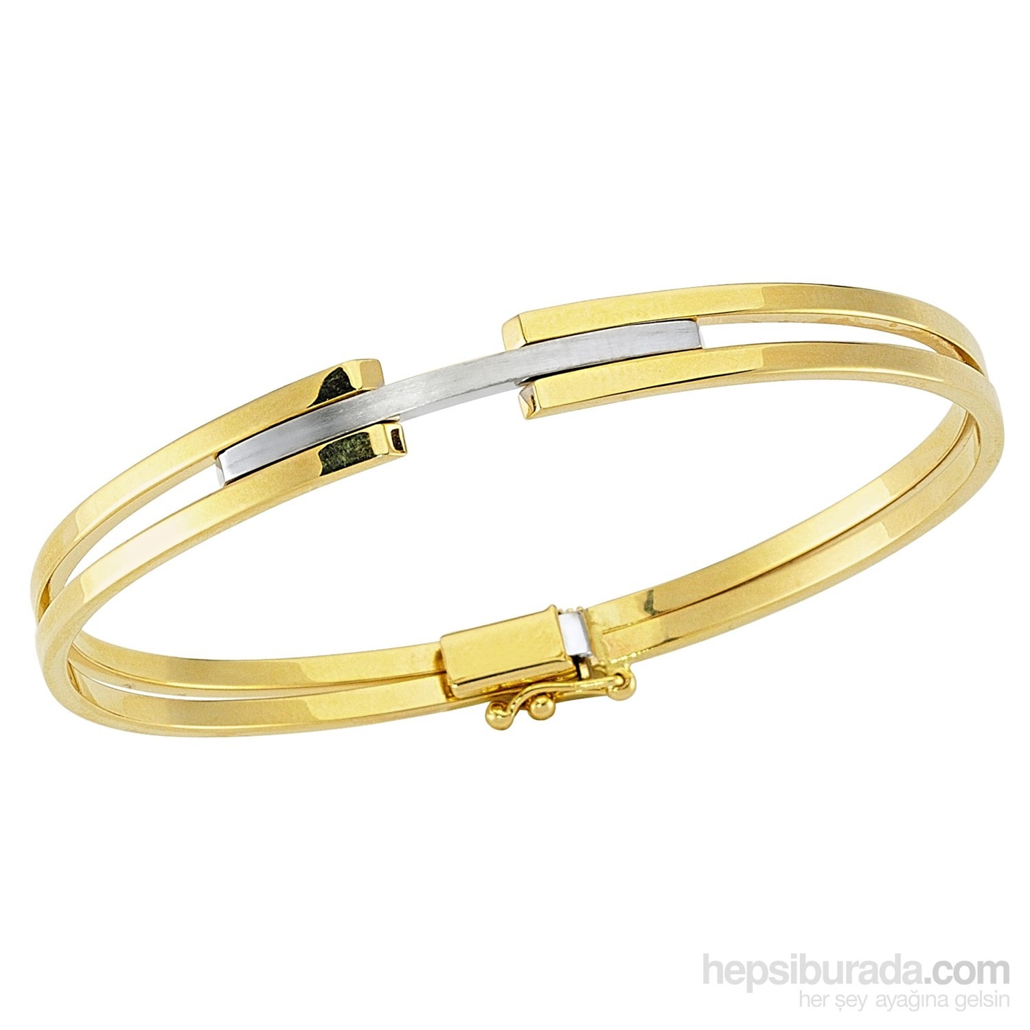 Koçak Gold 14 Ayar Sarı Beyaz Altın Bilezik Fiyatı