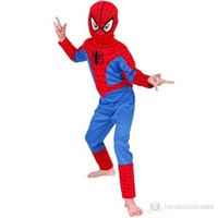 Spiderman Çocuk Kostüm Klasik 7-8 Yaş