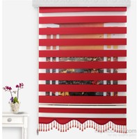 Brillant Zebra Perde 426-111 Etek Dilim Ve Boncuklu