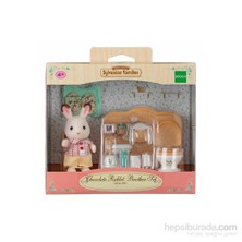 Sylvanian Families / Kahverengi Kulaklı Tavşan Erkek Kardeş & Tuvalet (ESF2203)