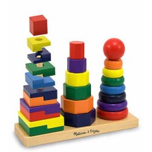 Melissa&Doug Ahşap Geometrik Kuleler