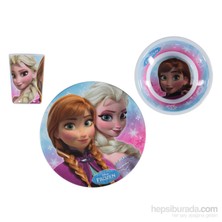 Disney Frozen Melamin 3'Lü Beslenme Seti