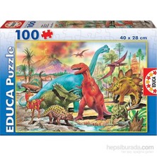 Educa Dınasoures 100 Parça  Puzzle