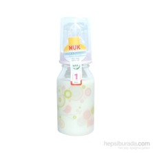 Nuk Silikon Emzikli Cam Biberon Pembe 125 ml